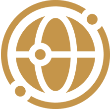 Abstract globe design with intersecting lines