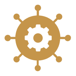Mechanical gear with connecting nodes