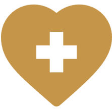 Medical heart emblem